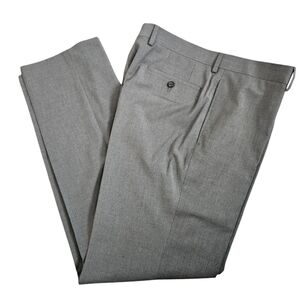 Ralph Lauren Black Label Dress Pants Mens 34x32 Gray Flat Front